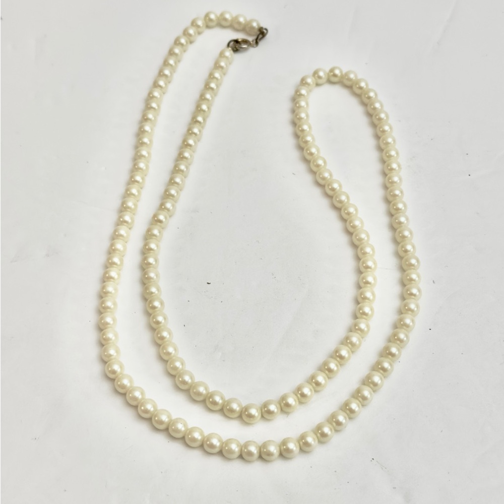 Vintage‎ Faux Pearl Necklace Creme/off-white